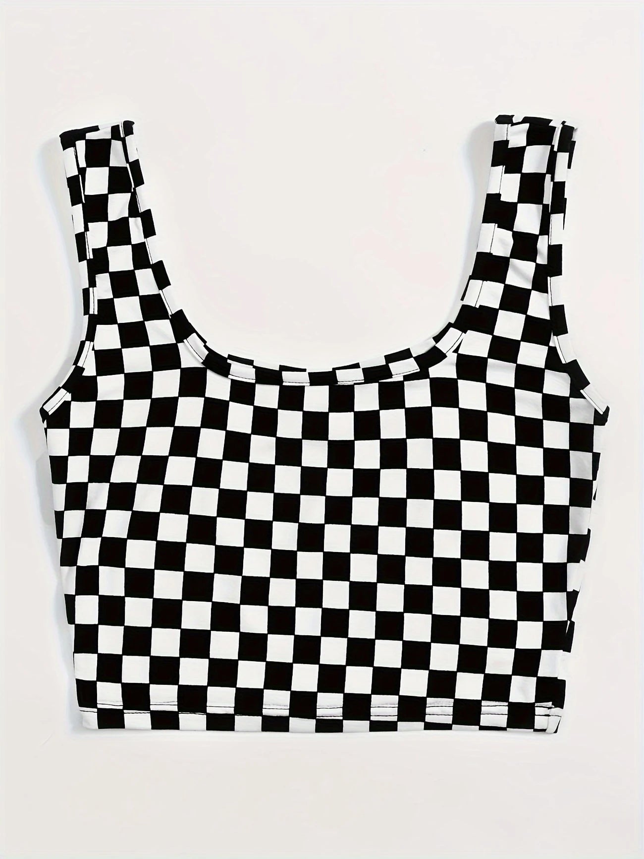 Trash Queen Checkmate Crop Top