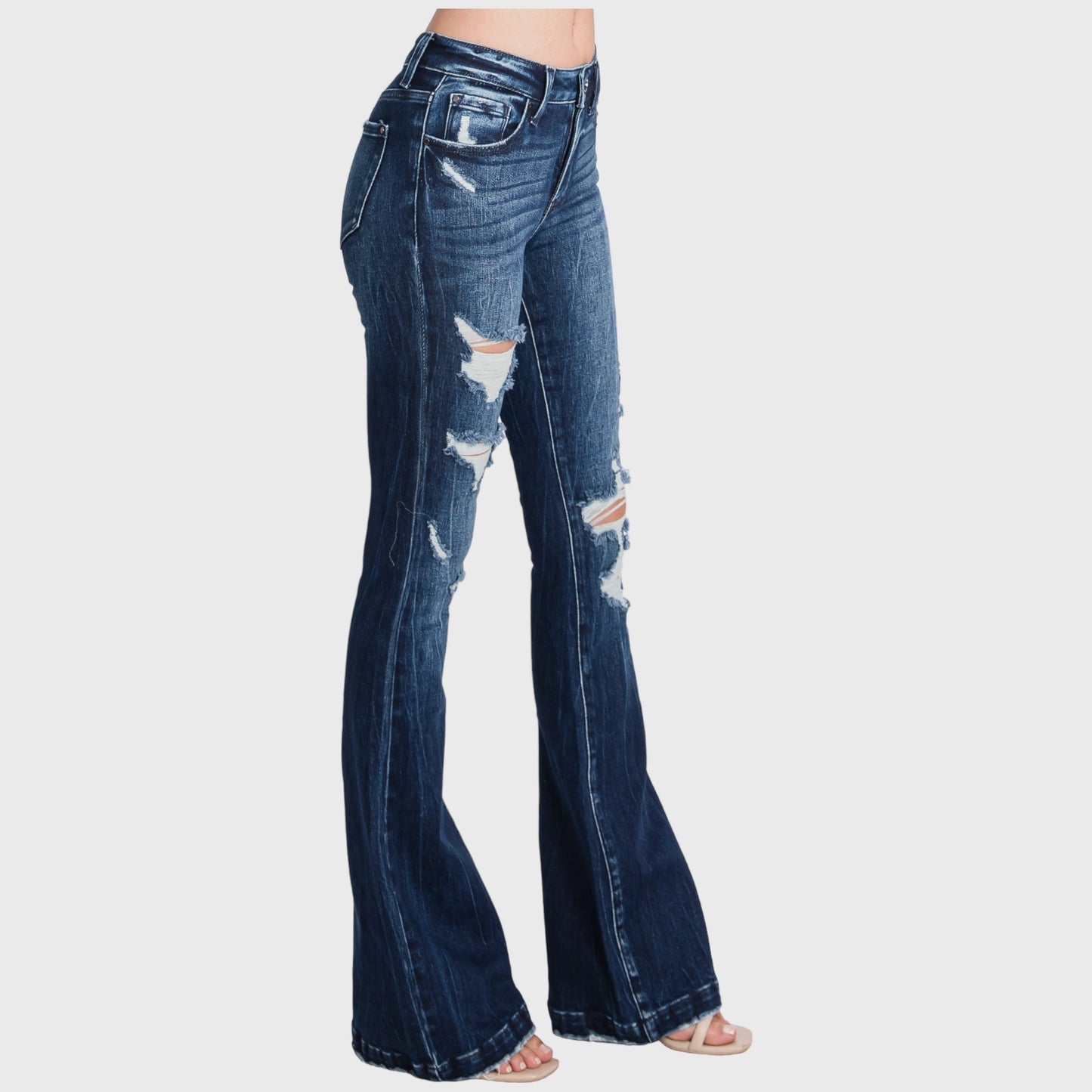 Heartbreak Highway Dark Wash Flare Jeans