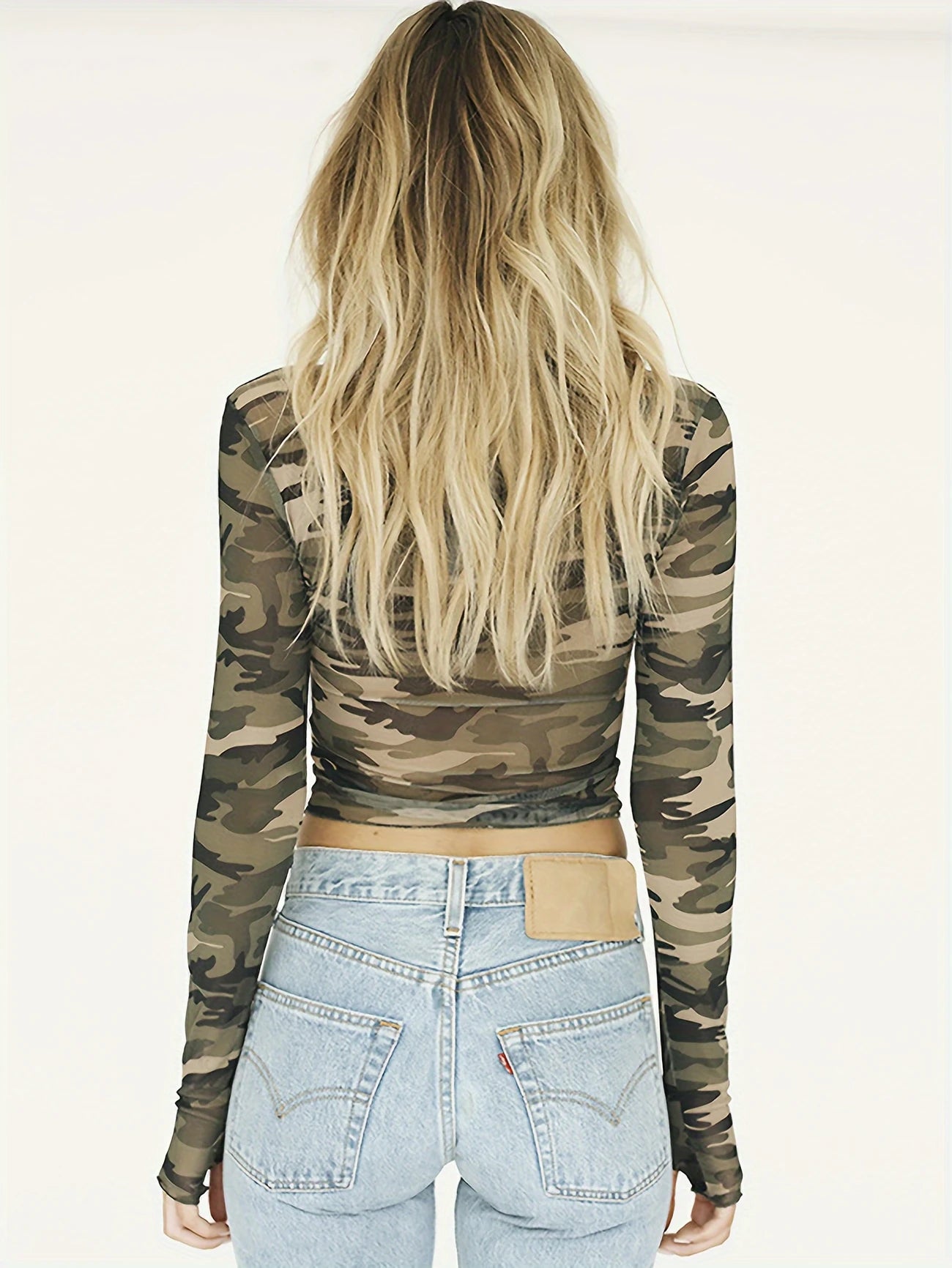 Camo Mesh Long Sleeve