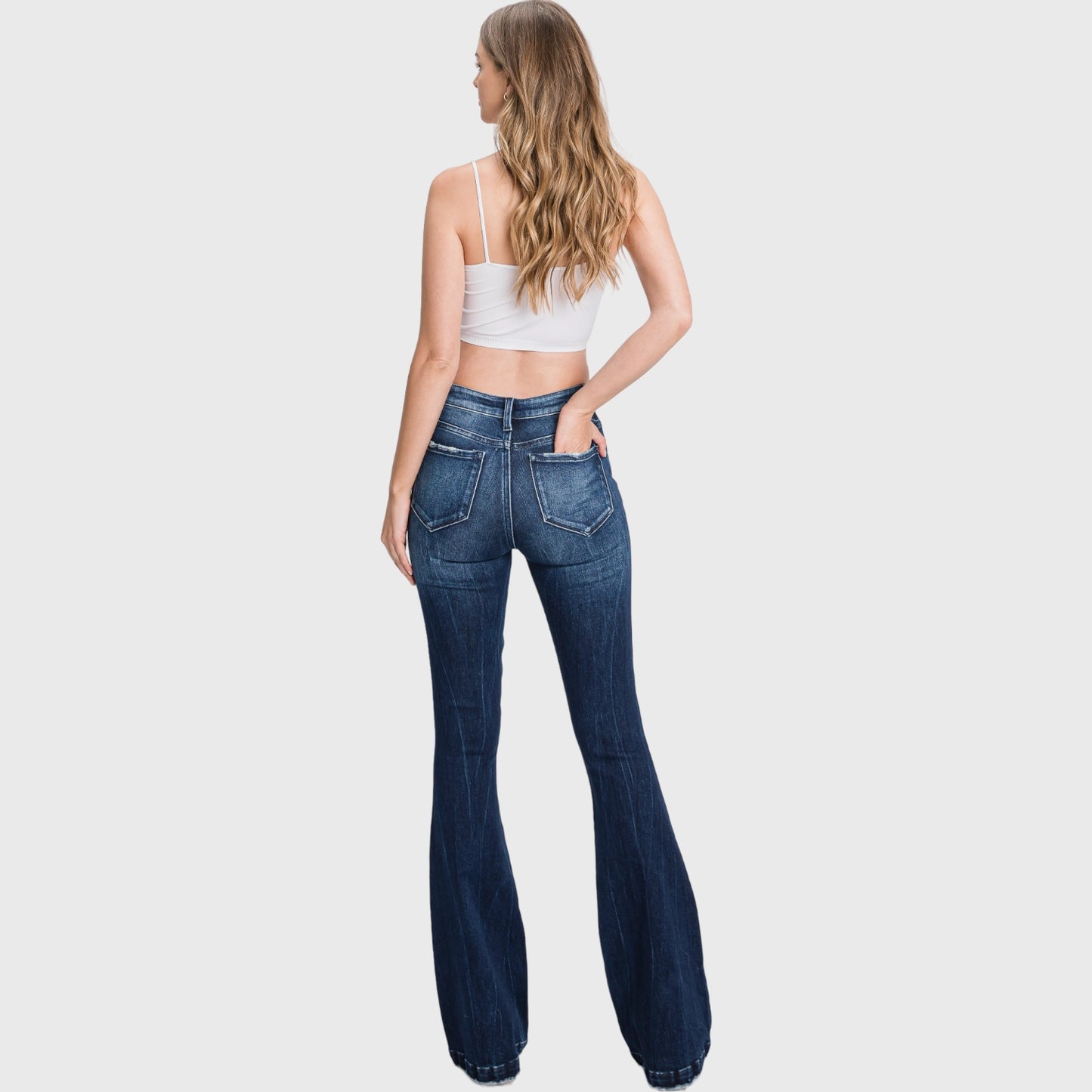 Heartbreak Highway Dark Wash Flare Jeans