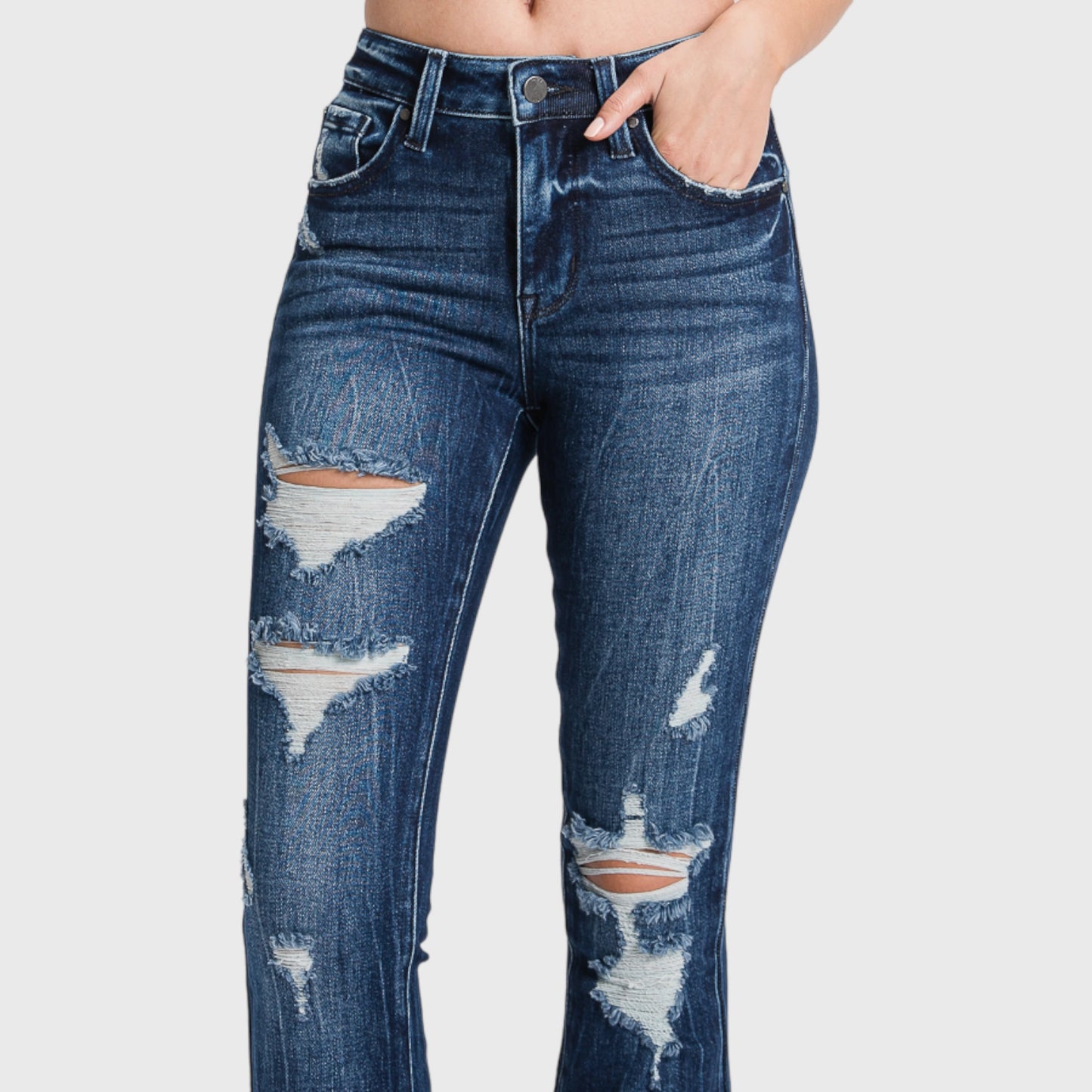 Heartbreak Highway Dark Wash Flare Jeans