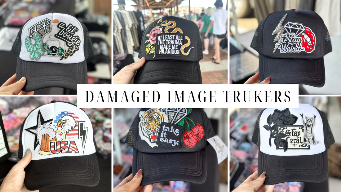 Damaged Image Trucker Hat Bar