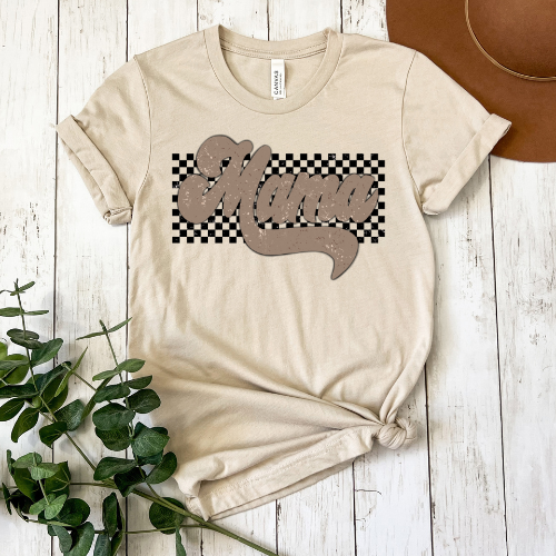 Checker Mama TEE