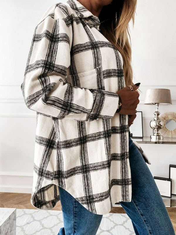 Aurora Button FLANNEL