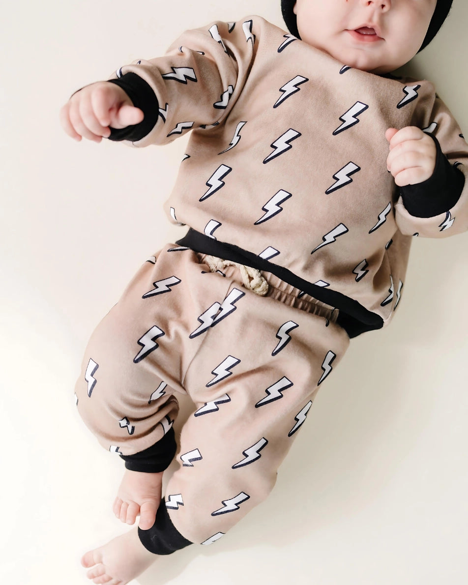 Baby + Kids Lightning Bolt Jogger Set