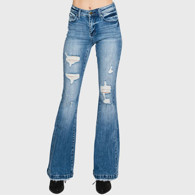 Breakdown Blues Mid Rise Jeans