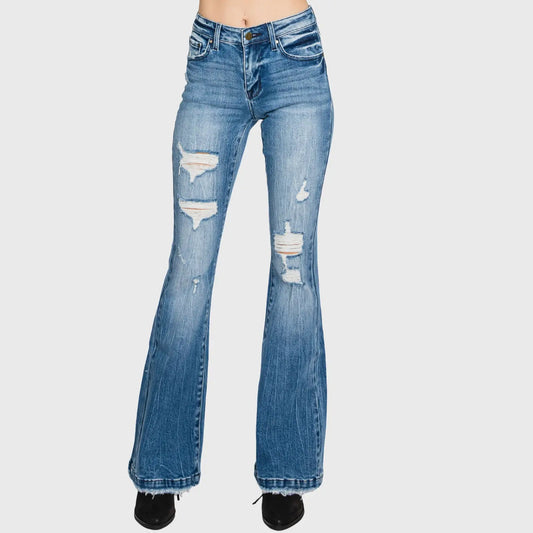 Breakdown Blues Mid Rise Jeans