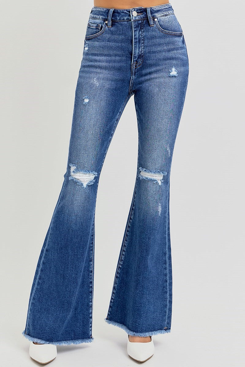 HIGH RISE FLARE JEANS