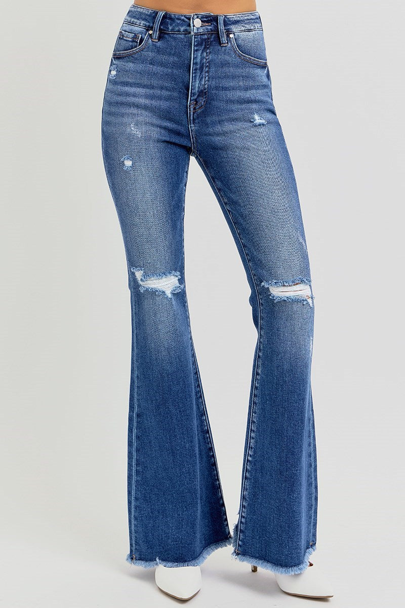 HIGH RISE FLARE JEANS