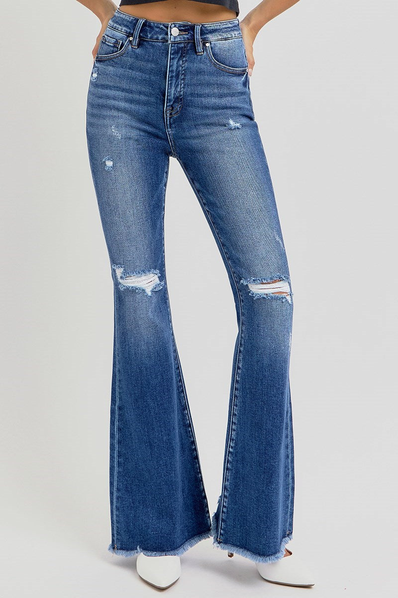 HIGH RISE FLARE JEANS