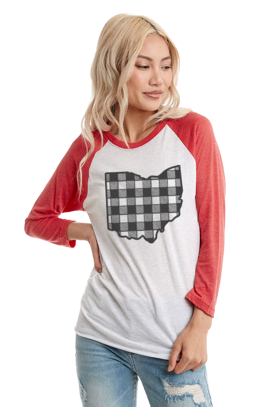 Ohio Buffalo Check TEE