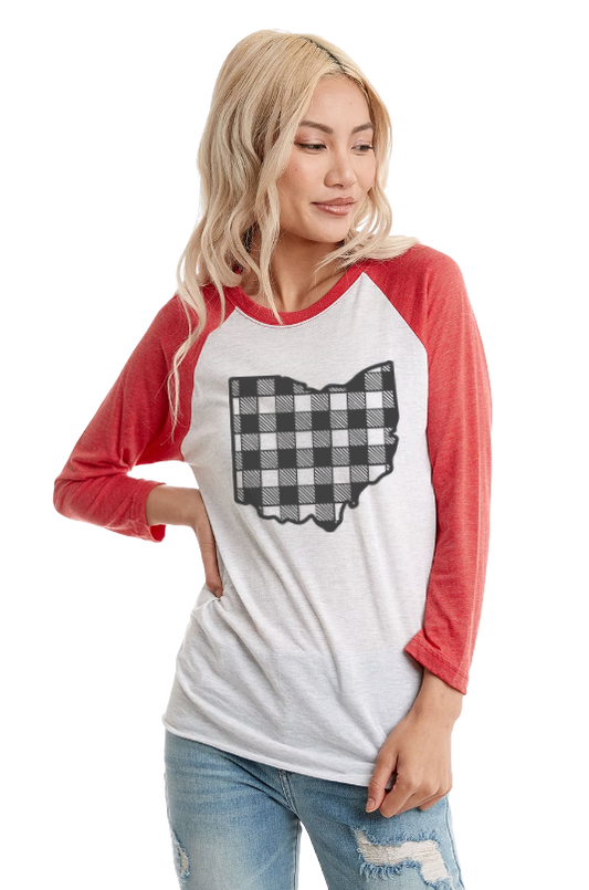 Ohio Buffalo Check TEE